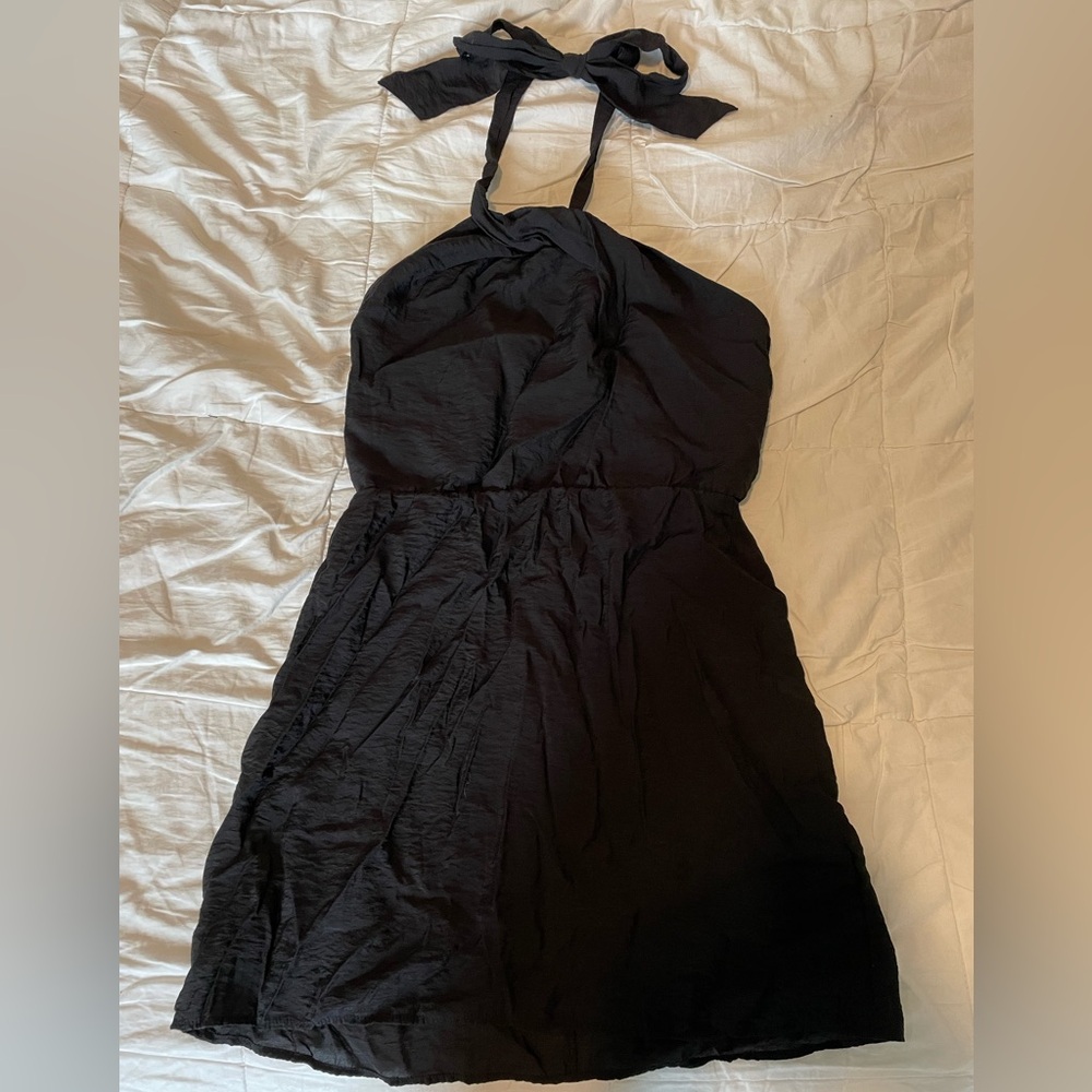 H&M Black Halter Neck Dress